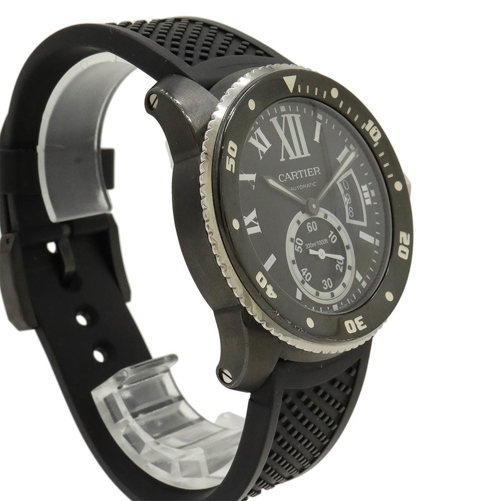 Cartier Calibre de Diver SS Rubber Men's AT Automatic Wristwatch WSCA0006 - Picture 6 of 10